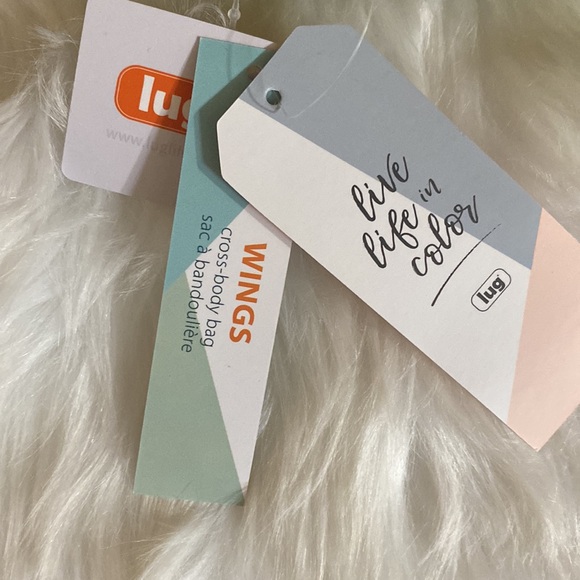 Lug,  Wings Quilted Flap Crossbody RFID Bag Travel Organizer Lime Green - Picture 12 of 16